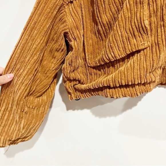 Free People FP MOVEMENT Bring The Heat Corded Corduroy Pullover Top Sweatshirt - Picture 3 of 12